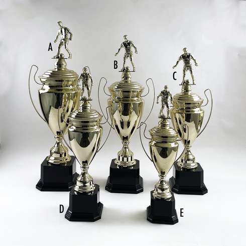 Trofeo de Copa de Metal con Figura Serie M21